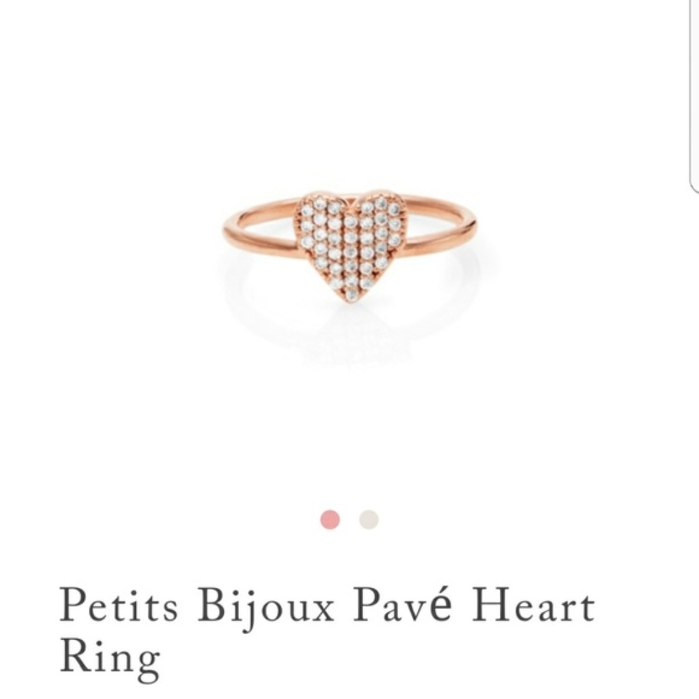 Petits Bijoux Pave Heart RIng